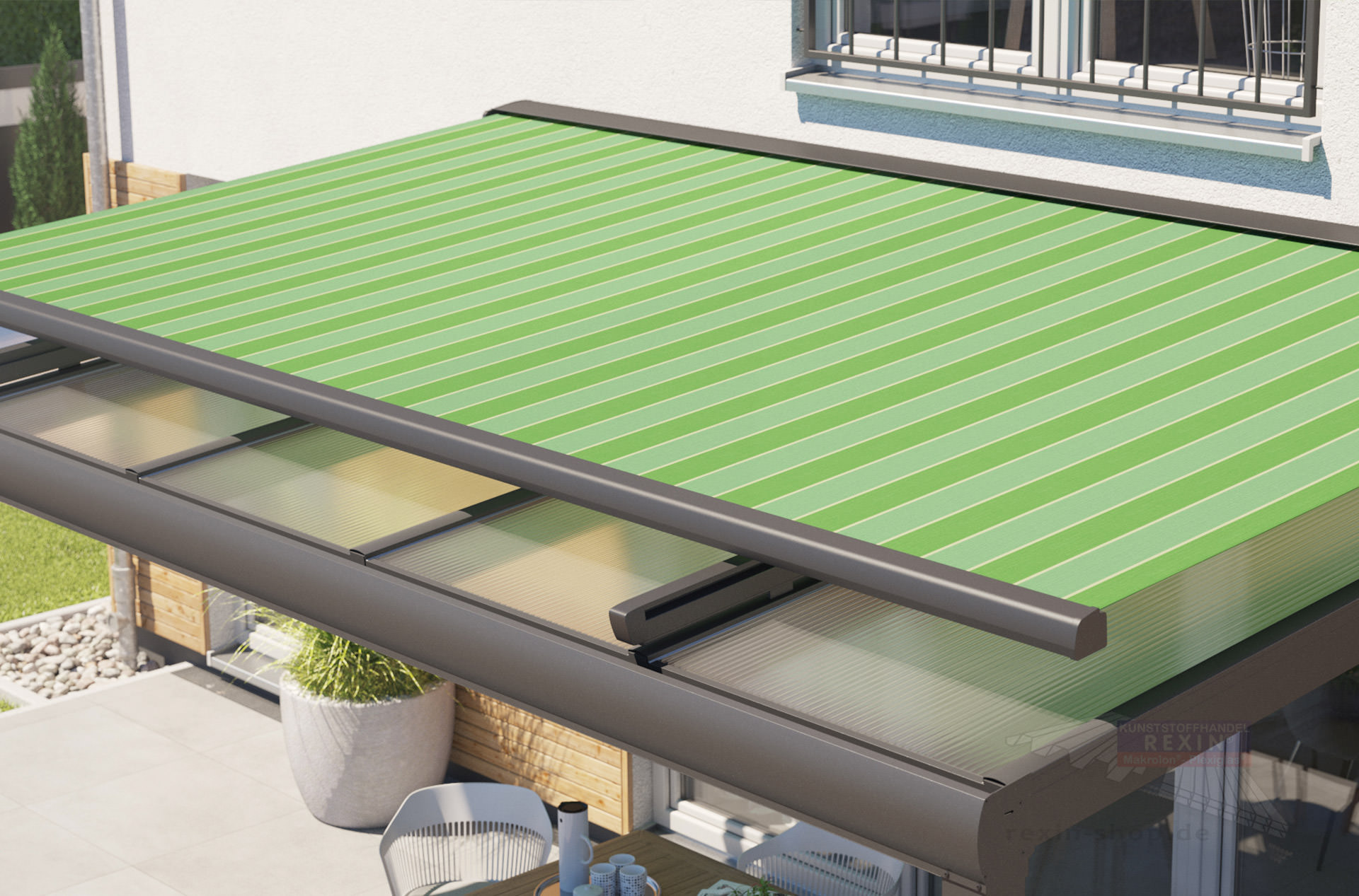 REXOmar Aufdach-Markise  3,00m x 4,00m