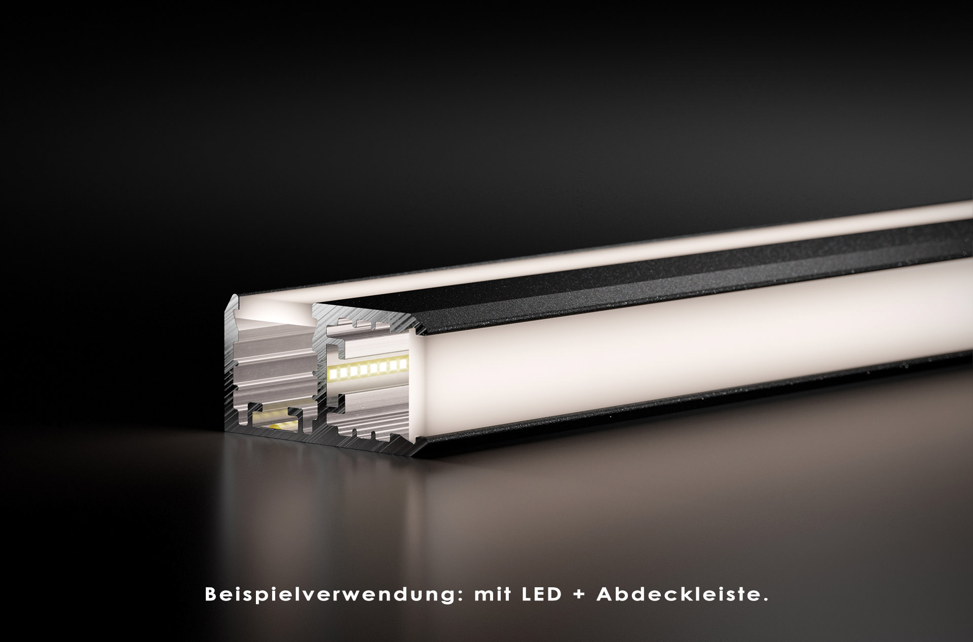90-grad-schiene-plexi-weiss-dunkel-02 REXOboard® Alu-90°-Eckprofil mit LED-Aufnahme, weiß