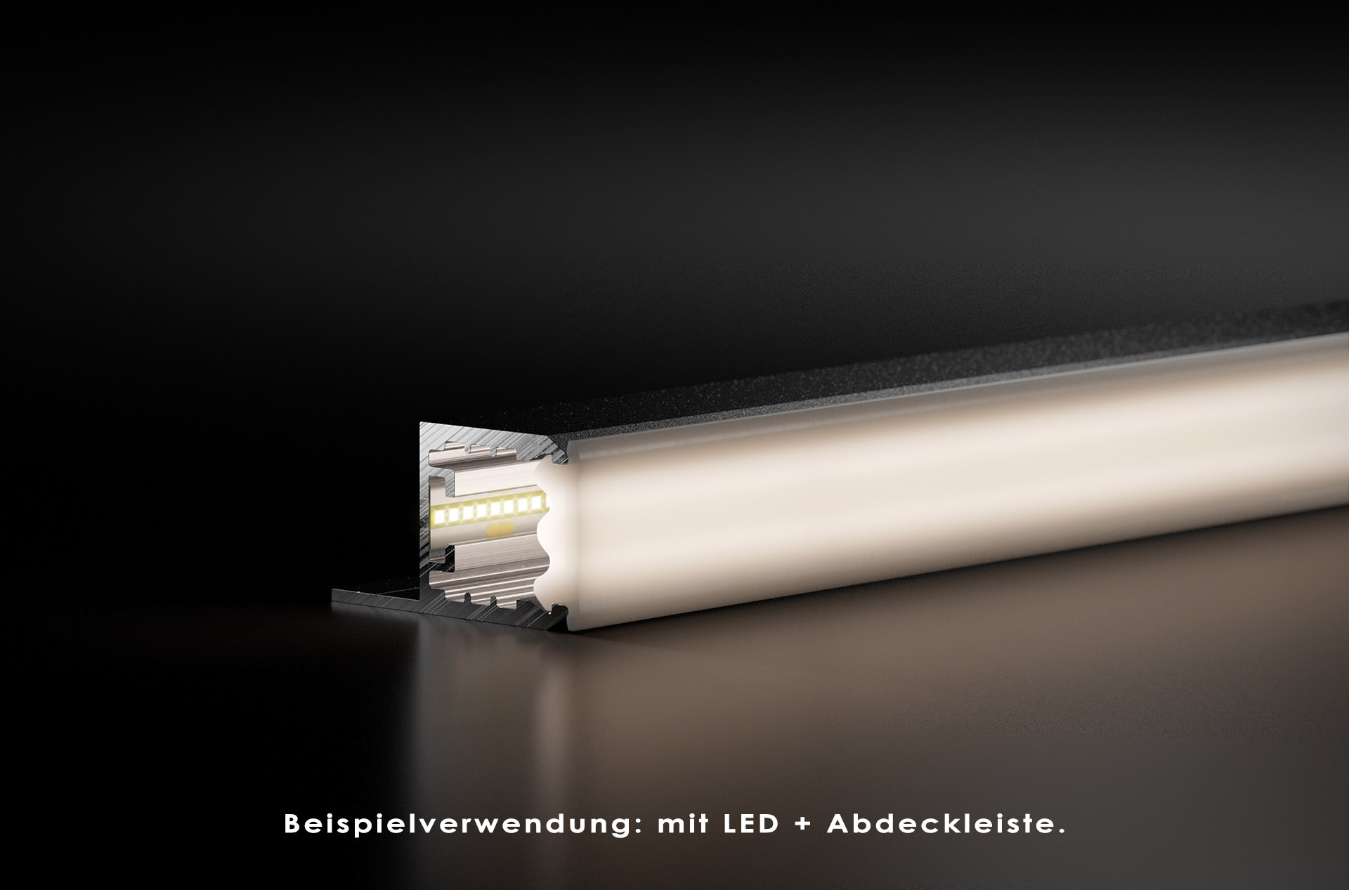 REXOboard® Alu-Stuhl-Profil mit LED-Aufnahme, weiß