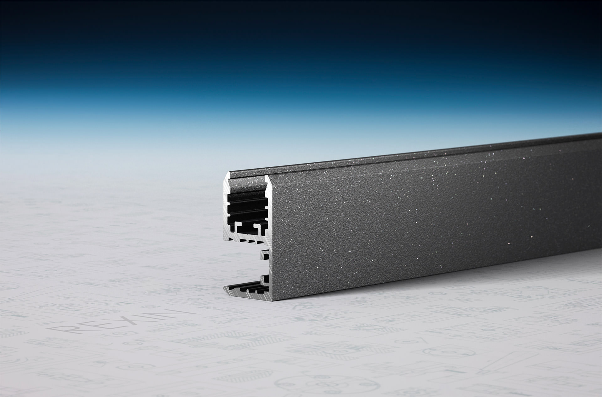 90-grad-schiene-anthrazit REXOboard® Alu-90°-Eckprofil mit LED-Aufnahme, anthrazit