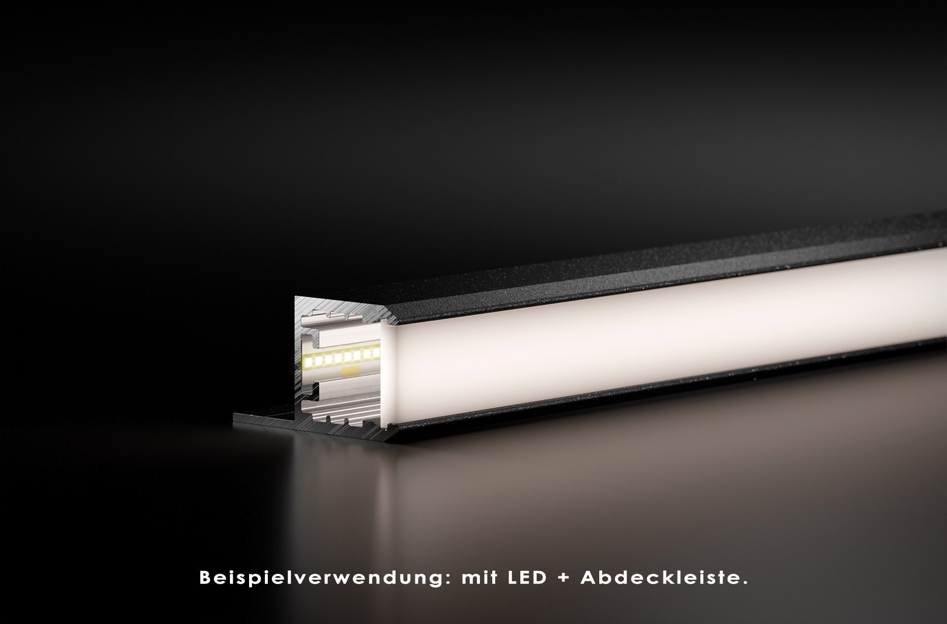 REXOboard® Alu-Stuhl-Profil mit LED-Aufnahme, weiß