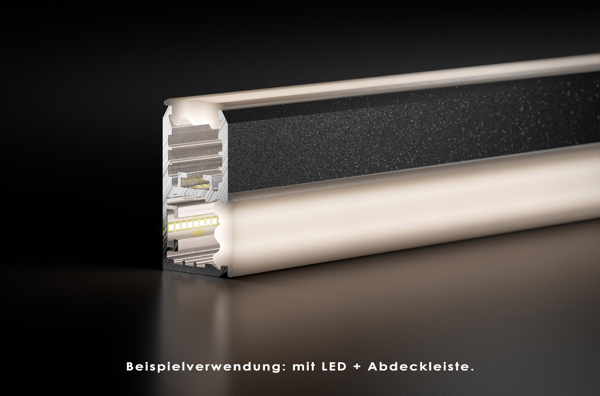 90-grad-schiene-nutdichtung-dunkel REXOboard® Alu-90°-Eckprofil mit LED-Aufnahme, weiß