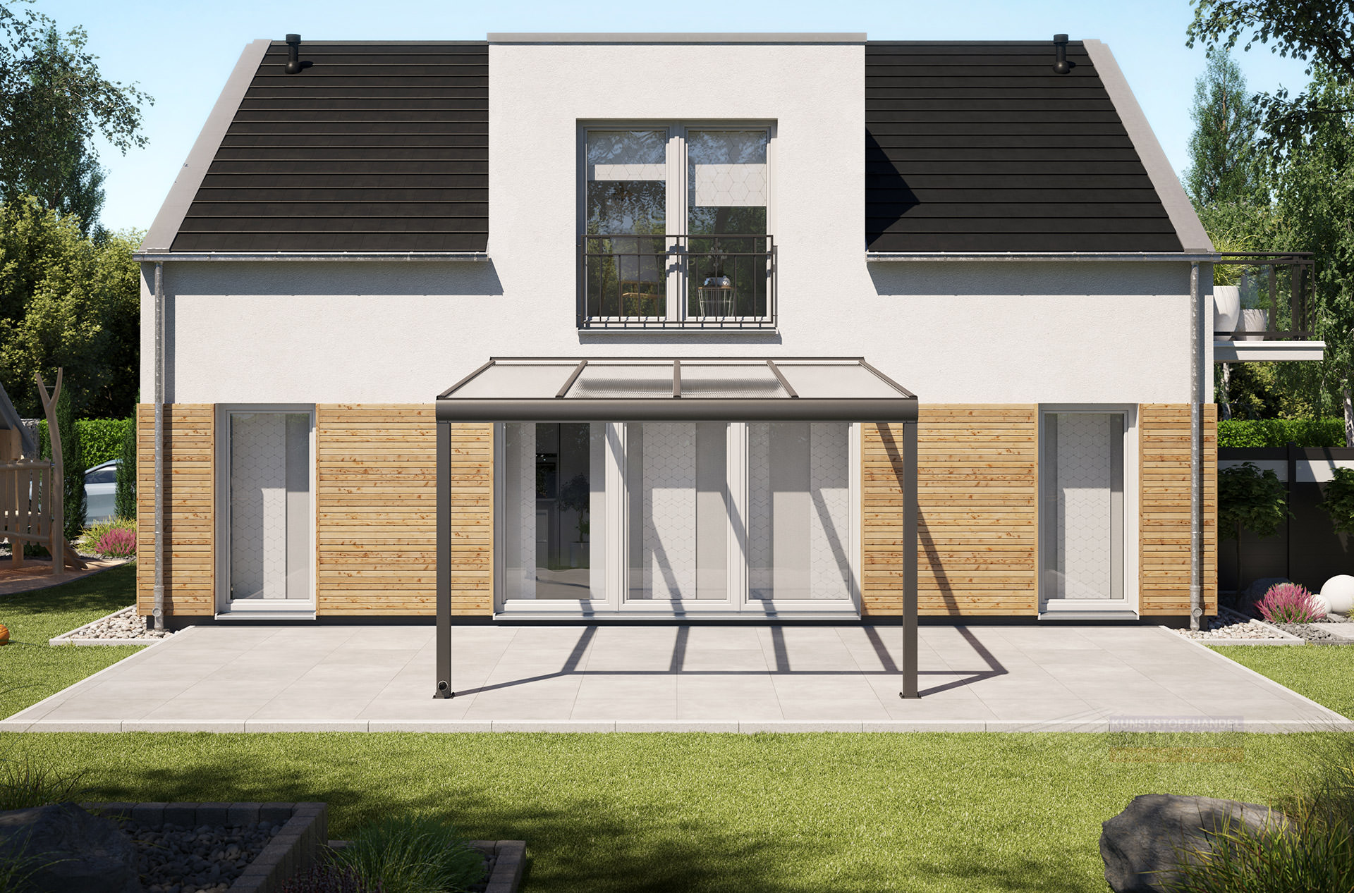 Alu-Terrassendach REXOpremium 4x4m