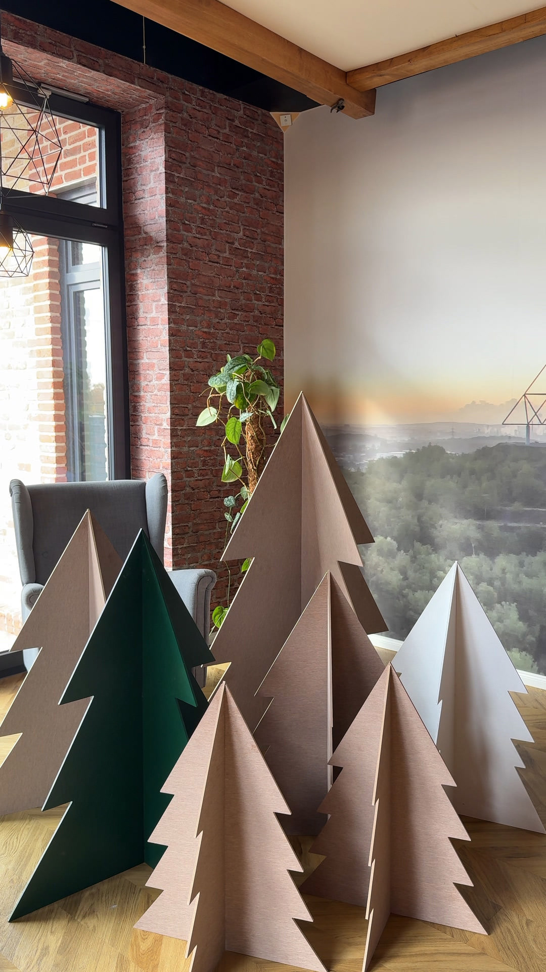 REXOdesign® XL Steck-Weihnachtsbaum, 3er-Set