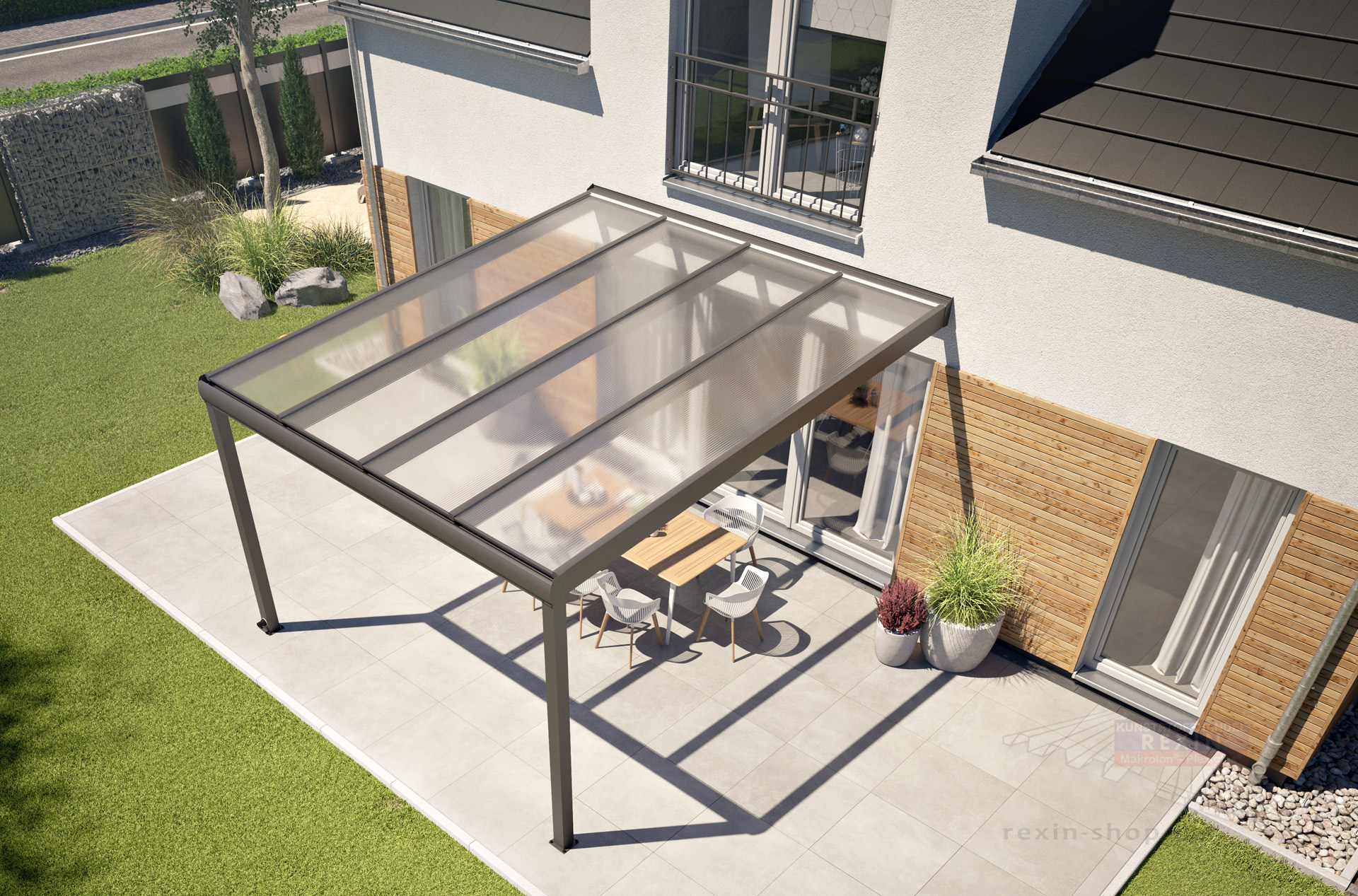 Alu-Terrassendach REXOpremium 4x4,5m