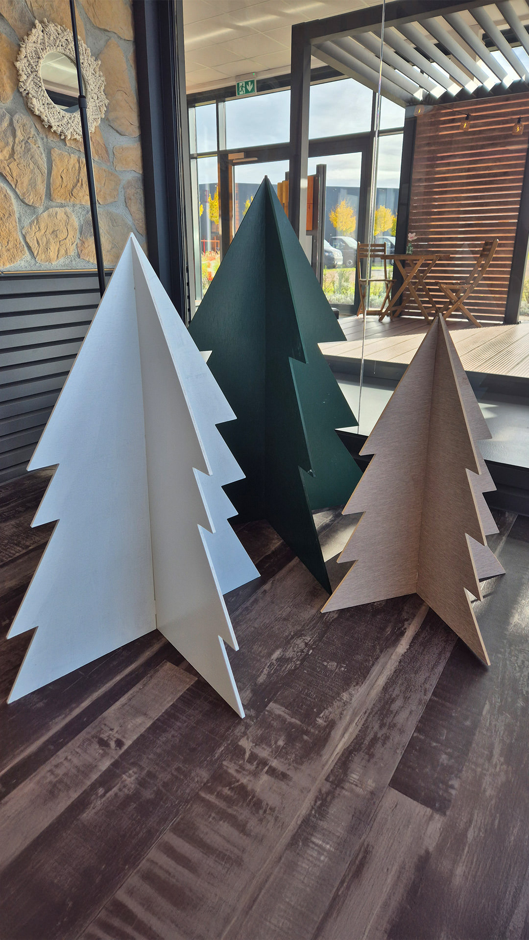 REXOdesign® XL Steck-Weihnachtsbaum, 3er-Set